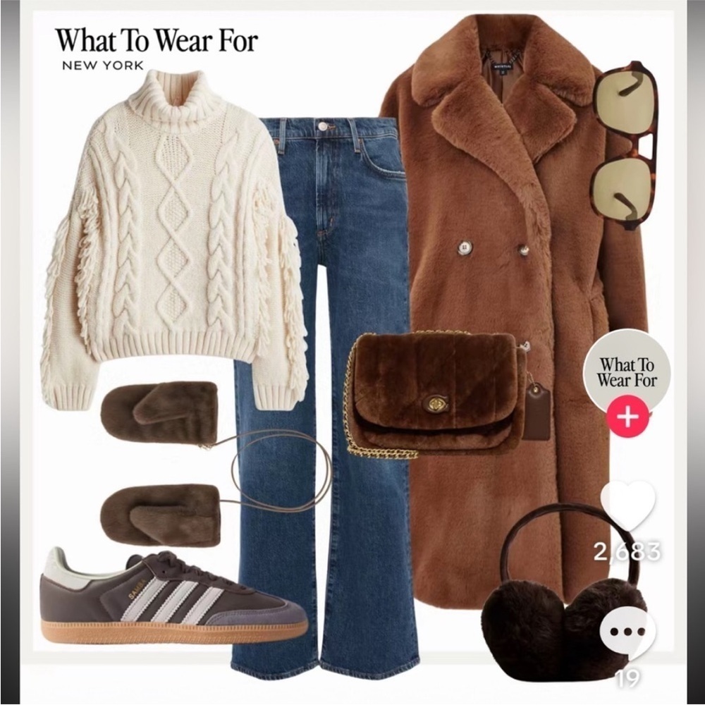🇪🇸🐠Joie double breasted pea coat overcoat notched collar pockets brown wool - Picture 12 of 12
